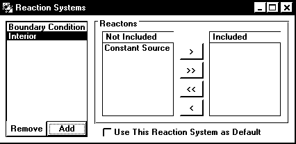 [Reaction Ssytems Window]